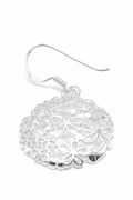 Sterling Silver Floral Filigree Earrings