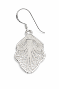 Filigree Shell sterling silver earring