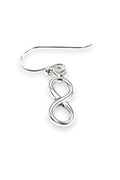 Infinity Loop sterling silver earring