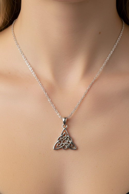 Celtic Triquetra Knot Pendant Necklace