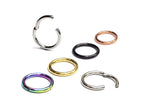 Surgical Steel Segment Ring: Hinged Septum or Nose Piercing