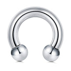 Titanium Horseshoe Barbell: Septum, Nose Ring (6mm to 19mm)