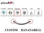 Curved Barbell Piercing: Surgical Steel Bananabell, Spike & Gem Ball Ends