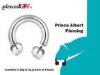 [DEACTIVATED]Surgical Steel Circular Barbell: Prince Albert, Septum, Lip, Nipple Piercing 10g-6g