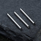 Internally Threaded Barbell Piercing: Surgical Steel (14g, 16g, 18g)