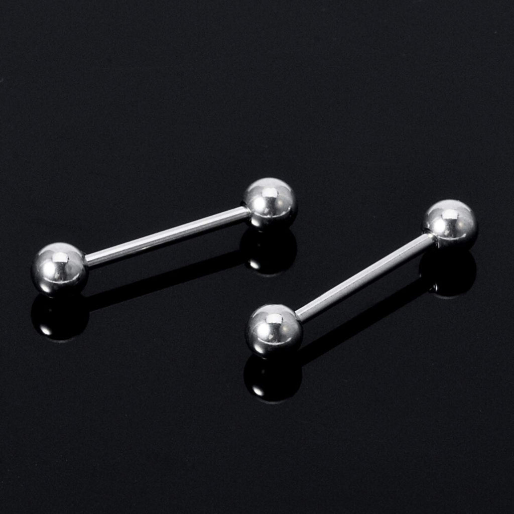 Surgical Steel Barbell Piercing: Industrial Barbell Stud (18g, 16g, 14g)