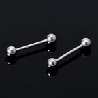 Surgical Steel Barbell Piercing: Industrial Barbell Stud (18g, 16g, 14g)