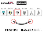 Titanium Curved Barbell Eyebrow Piercing: Spike, Gem, or Plain Ball