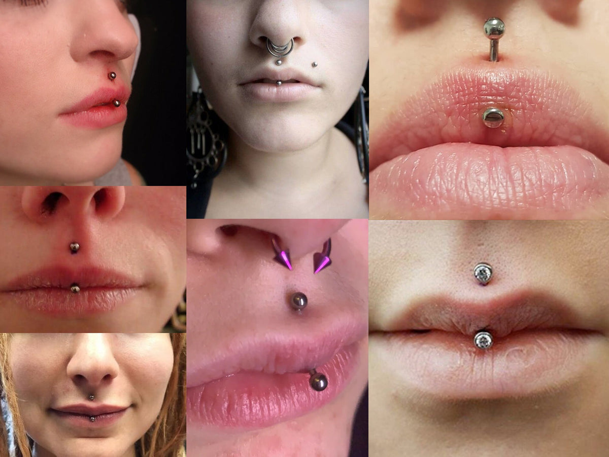Titanium Jestrum Piercing: Multi Stone Crystal Bent Barbell