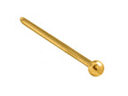 18K Solid Gold Nose Stud: Ball End Piercing Jewelry