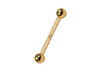 14K Gold Nipple Barbell: Handmade Internal Thread Body Piercing Jewelry