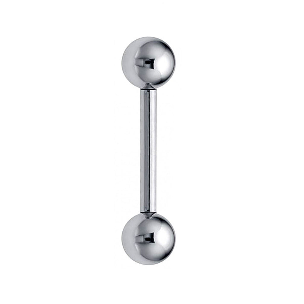 Titanium Industrial Barbell Piercing: Spike, Gem, or Plain Ball (20g-14g)