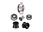 Surgical Steel Single Flare Ear Plugs: Piercing Tunnels with O-Ring