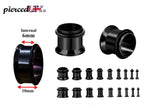 Surgical Steel Single Flare Ear Plugs: Piercing Tunnels with O-Ring