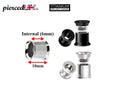 Titanium Steel Double Flare Plugs: Threaded Piercing Tunnels