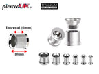 Titanium Steel Double Flare Plugs: Threaded Piercing Tunnels