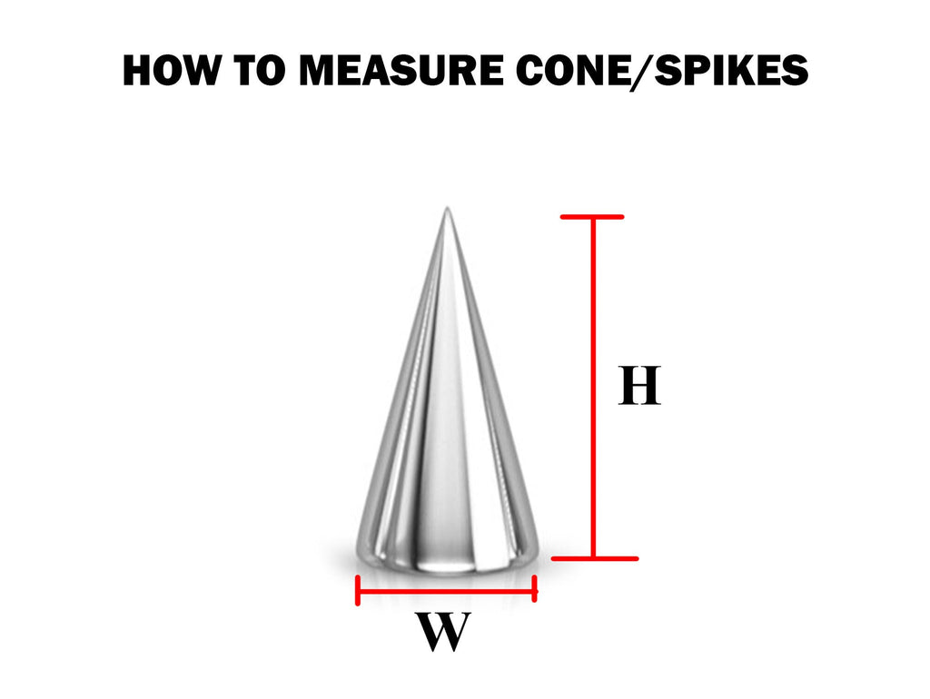 Titanium Spike Nose Stud: 18g/16g Nostril Screw Ring