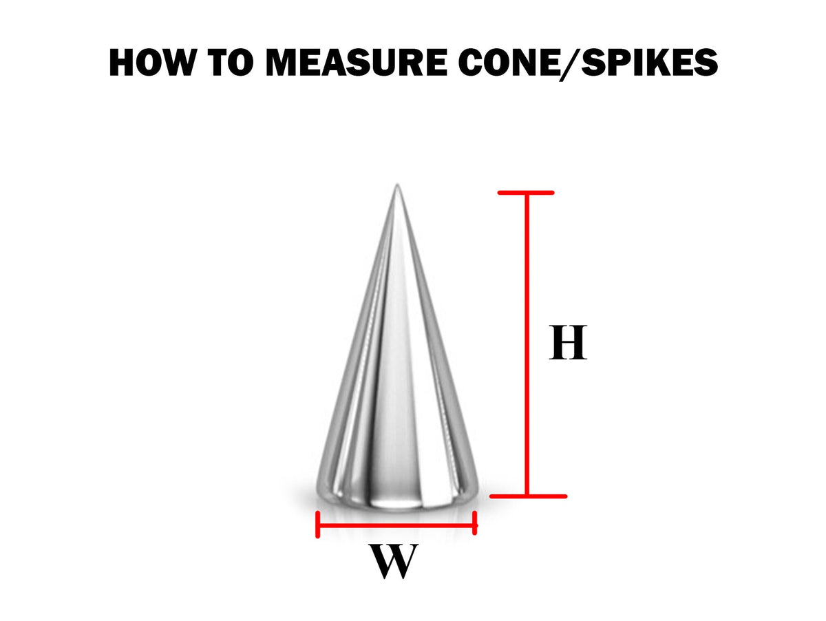 Titanium Spike Nose Stud: 18g/16g Nostril Screw Ring