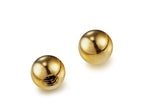 14K Gold Threaded Piercing Ball Replacement: Barbells, Labrets, Horseshoe