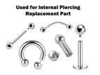 Titanium Implant Grade Internal Ball Replacement Piercing Parts (2pcs)
