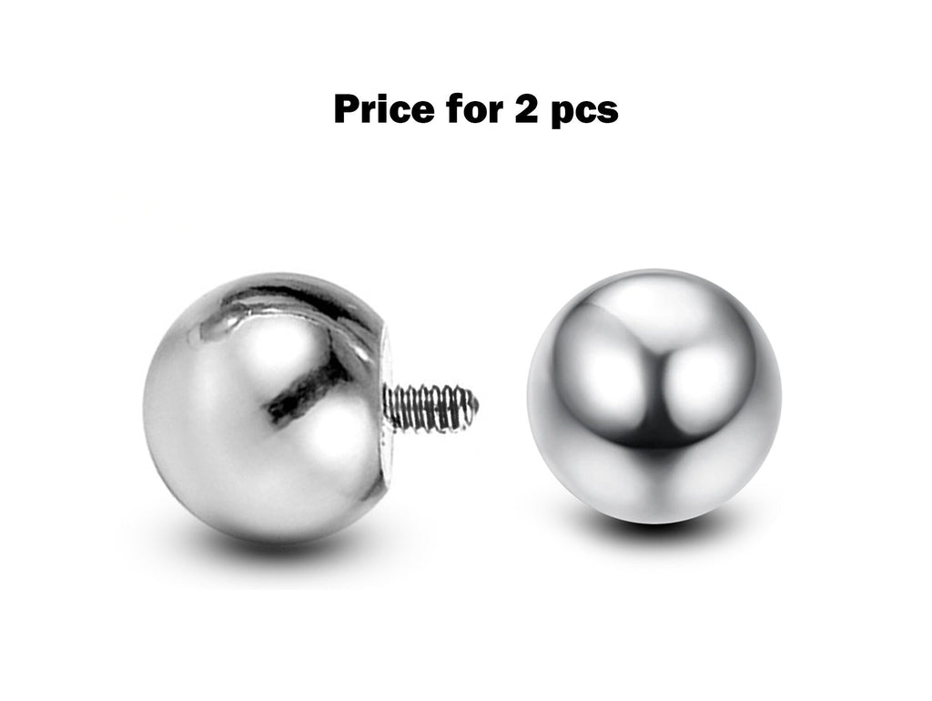 Titanium Implant Grade Internal Ball Replacement Piercing Parts (2pcs)