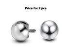 Titanium Implant Grade Internal Ball Replacement Piercing Parts (2pcs)