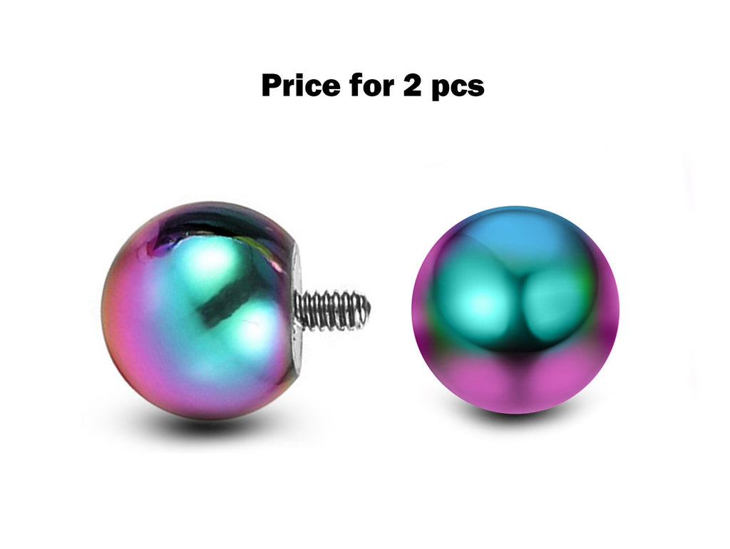 Titanium Implant Grade Internal Ball Replacement Piercing Parts (2pcs)