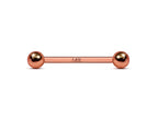 14K Rose Gold Nipple Barbell: Handmade Body Piercing Jewelry