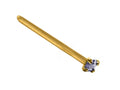 18K Gold Nose Stud: Square Crystal Piercing Jewelry