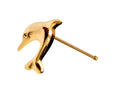 18K Gold Pin Dolphin Design - Finest Quality in Gold Nose Jewelry