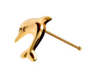 18K Gold Pin Dolphin Design - Finest Quality in Gold Nose Jewelry