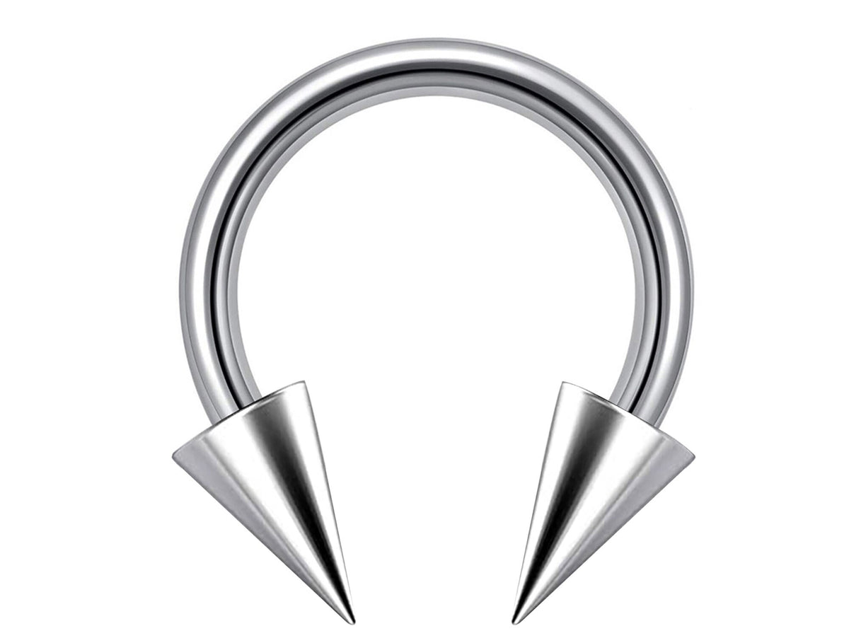 Titanium Horseshoe Nose Ring: Custom Barbell, 16g/14g