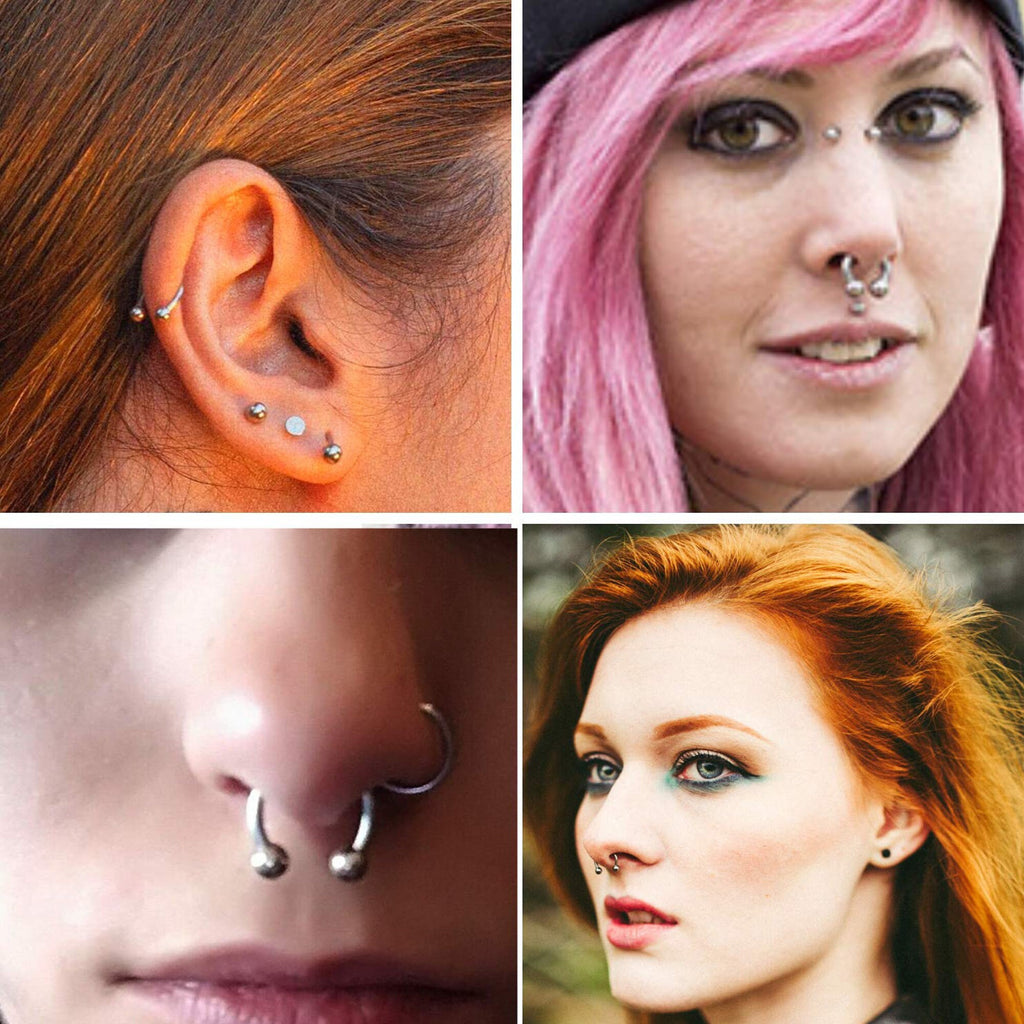 Titanium Horseshoe Nose Ring: Custom Barbell, 16g/14g