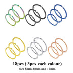 Surgical Steel Nose Ring Hoop: 18g/20g Piercing, Value Pack
