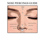 Surgical Steel Nose Bone Stud: 20G Round Nose Ring