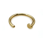 14K Solid Gold Nose Hoop: 18ga 20ga & 16g Piercing Jewelry