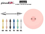 Titanium Cone Nipple Barbell: 16g 14g Body Piercing