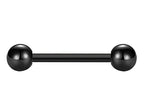 Titanium Barbell Piercing: 18g-14g Tongue, Nipple, Helix