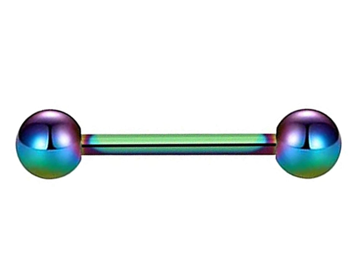 Titanium Barbell Piercing: 18g-14g Tongue, Nipple, Helix