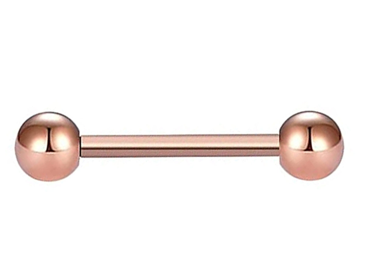 Titanium Barbell Piercing: 18g-14g Tongue, Nipple, Helix