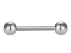 Titanium Barbell Piercing: 18g-14g Tongue, Nipple, Helix