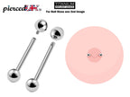 Titanium Nipple Barbell: 16g 14g Internal External Threaded Body Piercing