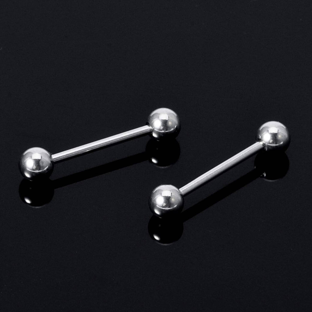 Titanium Barbell: Industrial Piercing (18g, 16g, 14g) - 6mm to 44mm
