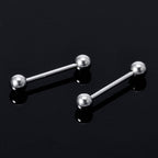 Titanium Barbell: Industrial Piercing (18g, 16g, 14g) - 6mm to 44mm