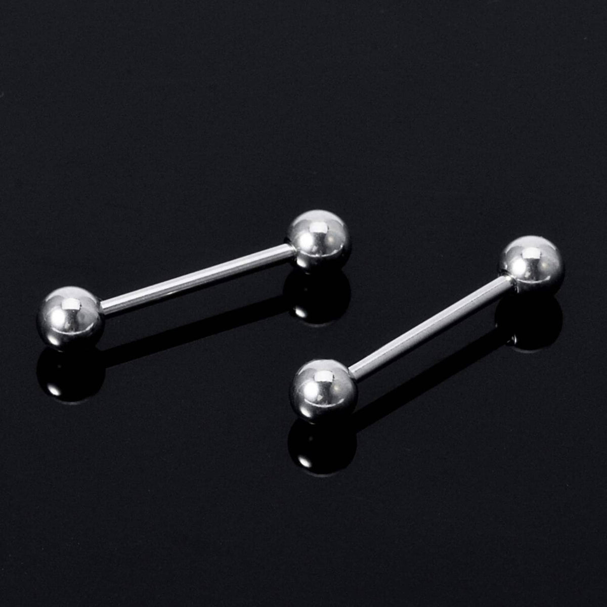 Titanium Barbell: Industrial Piercing (18g, 16g, 14g) - 6mm to 44mm