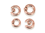 Rose Gold Titanium Prince Albert Ring: Captive Bead Body Piercing (2ga to 00ga)