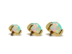 14K Gold Opal Ball Piercing: Internally Threaded Body Jewelry