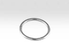 14K White Gold Septum Ring: Hinged Clicker, 18g 16g