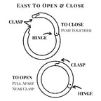 14K White Gold Septum Ring: Hinged Clicker, 18g 16g
