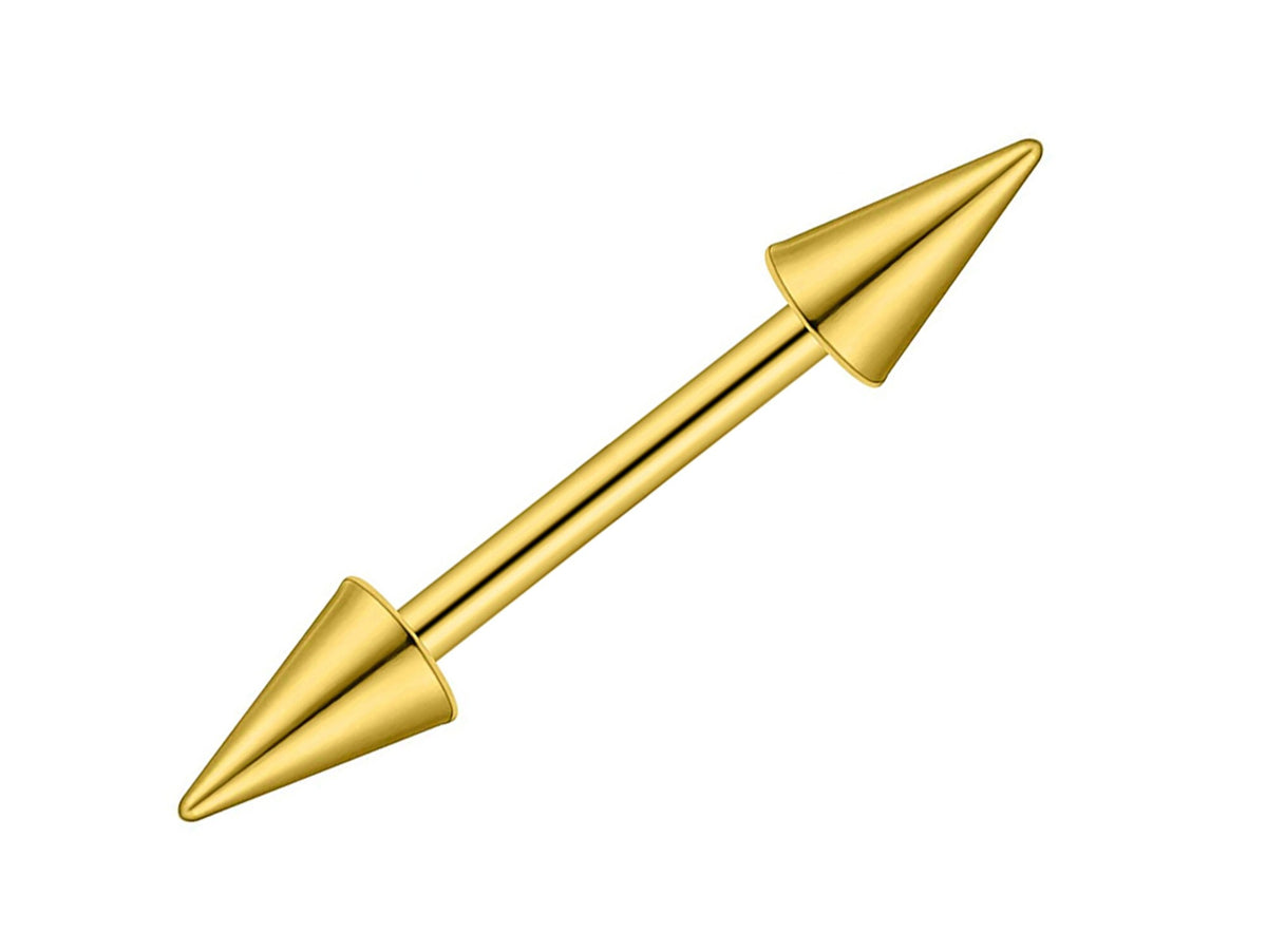 Spike Titanium Barbell Piercing (14g-18g)